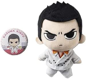 Amazon.co.jp: 龍が如く 0 ぬいぐるみ＆缶バッジセット 桐生 一馬